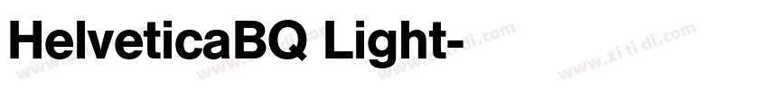 HelveticaBQ Light字体转换